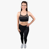 Pure Black Performance Mesh Bra