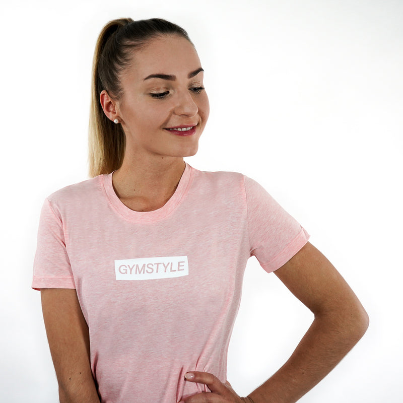 Fresh Peach White Performance Shirt
