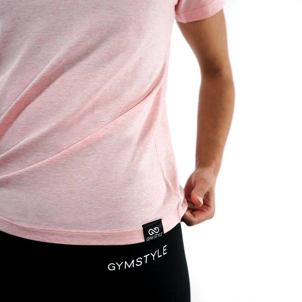 Fresh Peach White Performance Shirt
