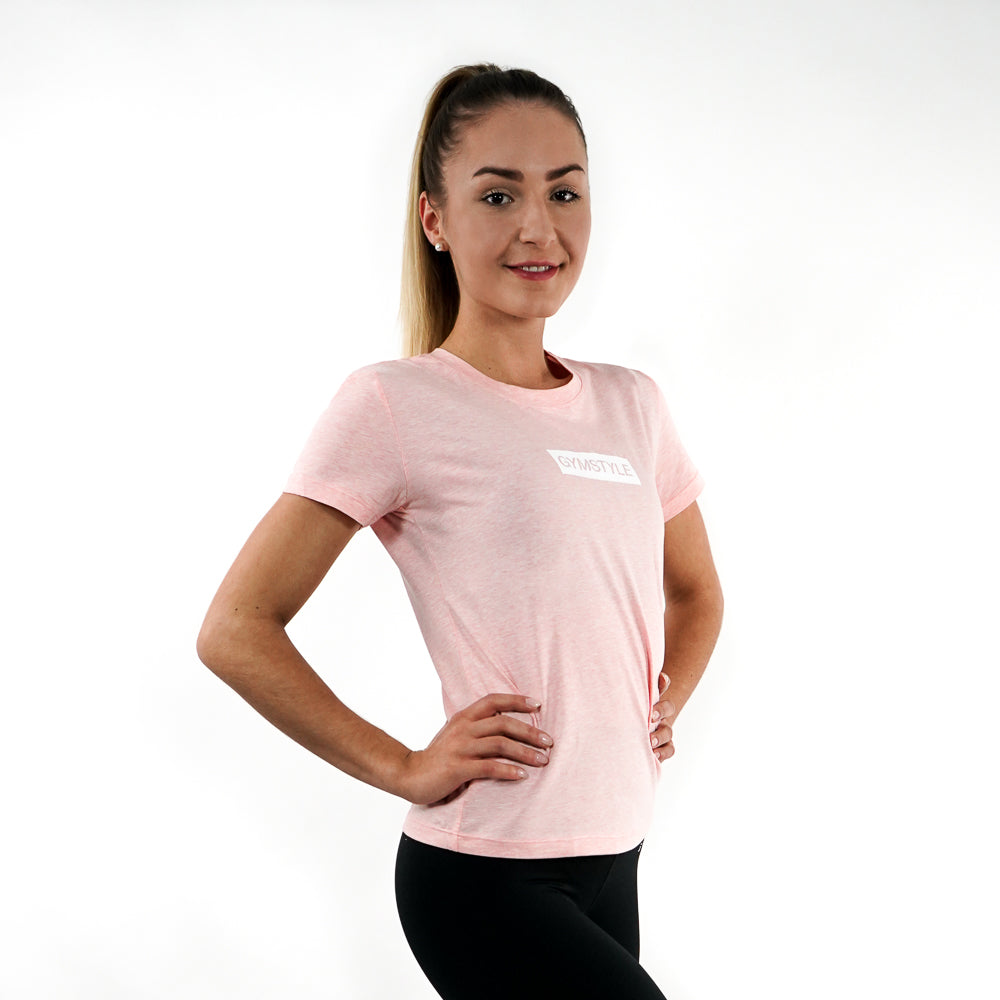 Fresh Peach White Performance Shirt