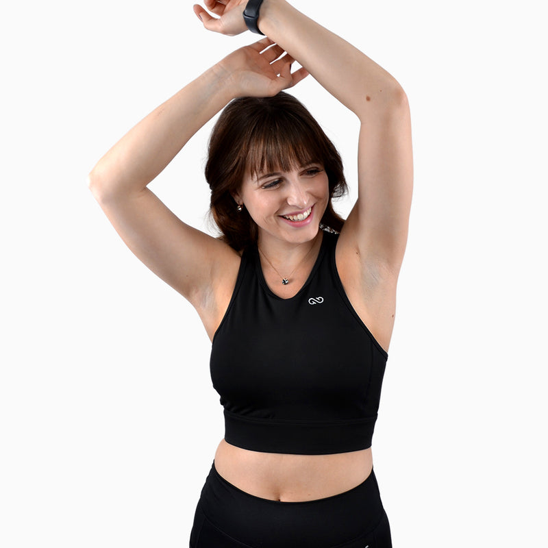 Pure Black Performance Bra