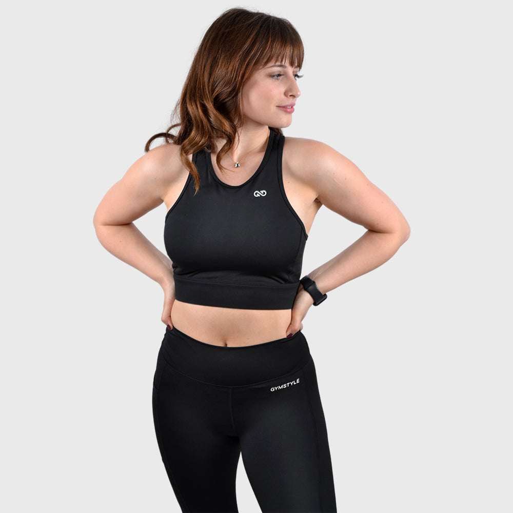 Pure Black Performance Bra