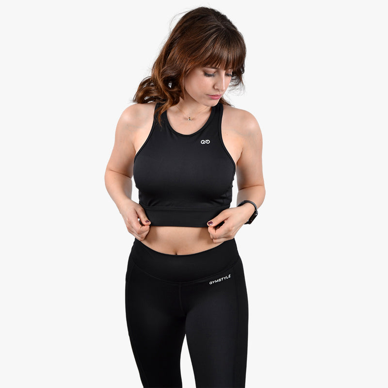 Pure Black Performance Bra