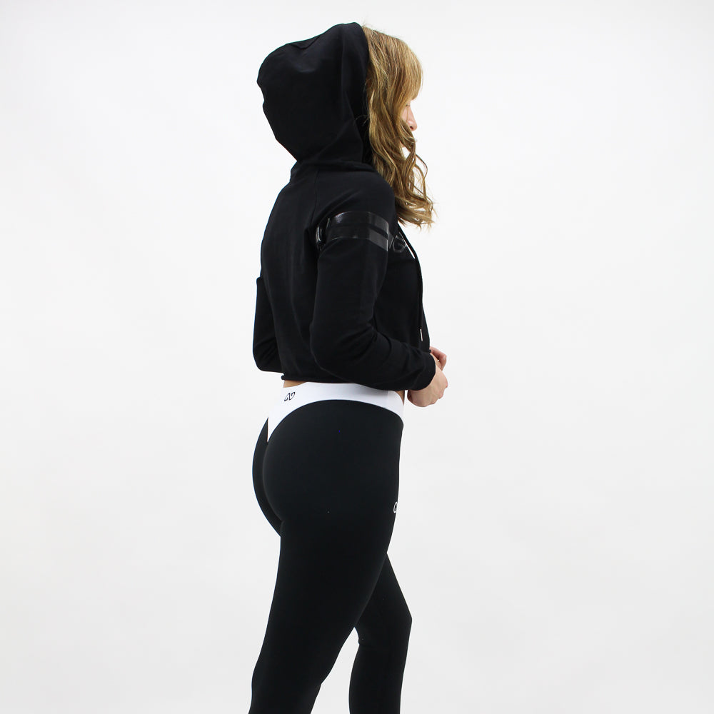 GYM STYLE - Cropped Hoody - Black - sideview